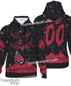 Custom Number And Name Ball State Cardinals Grinch Face 3D Hoodie, 3D Tshirt, Sweater AOP For Fans