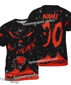 Custom Number And Name BC Lions Grinch Face 3D Hoodie, 3D Tshirt, Sweater AOP For Adult - CFL BC Lions Grinch Face 3D Hoodie, 3D Tshirt, Sweater AOP Custom Number And Name Photo 2