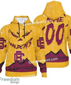 Custom Number And Name Bethune Cookman Wildcats Grinch Face 3D Hoodie, 3D Tshirt, Sweater AOP Gift Holidays