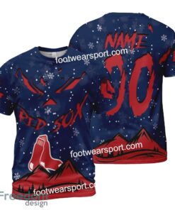 Custom Number And Name Boston Red Sox Grinch Face 3D Hoodie, 3D Tshirt, Sweater AOP For Men, Women - MLB Boston Red Sox Grinch Face 3D Hoodie, 3D Tshirt, Sweater AOP Custom Number And Name Photo 2