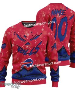 Custom Number And Name Buffalo Bills Grinch Face 3D Hoodie, 3D Tshirt, Sweater AOP For Fans - NFL Buffalo Bills Grinch Face 3D Hoodie, 3D Tshirt, Sweater AOP Custom Number And Name Photo 3