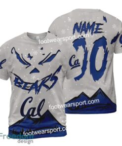 Custom Number And Name California Golden Bears Grinch Face 3D Hoodie, 3D Tshirt, Sweater AOP For Adult - NCAA California Golden Bears Grinch Face 3D Hoodie, 3D Tshirt, Sweater AOP Custom Number And Name Photo 2