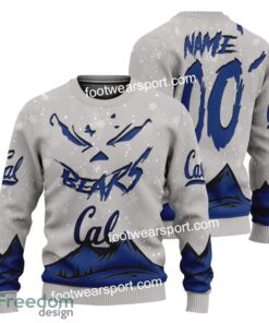 Custom Number And Name California Golden Bears Grinch Face 3D Hoodie, 3D Tshirt, Sweater AOP For Adult - NCAA California Golden Bears Grinch Face 3D Hoodie, 3D Tshirt, Sweater AOP Custom Number And Name Photo 3