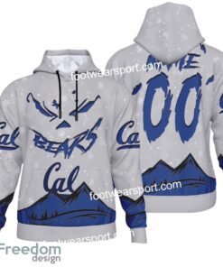 Custom Number And Name California Golden Bears Grinch Face 3D Hoodie, 3D Tshirt, Sweater AOP For Adult