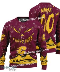 Custom Number And Name Central Michigan Chippewas Grinch Face 3D Hoodie, 3D Tshirt, Sweater AOP For Men, Women image Custom Number And Name Central Michigan Chippewas Grinch Face 3D Hoodie, 3D Tshirt, Sweater AOP For Men, Women - NCAA Central Michigan Chippewas Grinch Face 3D Hoodie, 3D Tshirt, Sweater AOP Custom Number And Name Photo 3