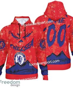 Custom Number And Name Chelsea Grinch Face 3D Hoodie, 3D Tshirt, Sweater AOP For Adult