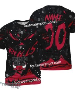 Custom Number And Name Chicago Bulls Grinch Face 3D Hoodie, 3D Tshirt, Sweater AOP For Fans - NBA Chicago Bulls Grinch Face 3D Hoodie, 3D Tshirt, Sweater AOP Custom Number And Name Photo 2