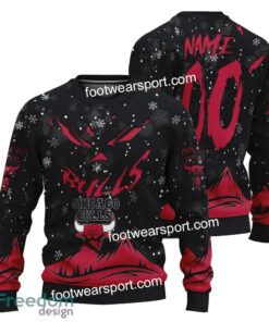 Custom Number And Name Chicago Bulls Grinch Face 3D Hoodie, 3D Tshirt, Sweater AOP For Fans - NBA Chicago Bulls Grinch Face 3D Hoodie, 3D Tshirt, Sweater AOP Custom Number And Name Photo 3