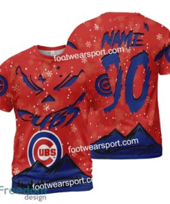 Custom Number And Name Chicago Cubs Grinch Face 3D Hoodie, 3D Tshirt, Sweater AOP For Fans - MLB Chicago Cubs Grinch Face 3D Hoodie, 3D Tshirt, Sweater AOP Custom Number And Name Photo 2