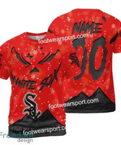 Custom Number And Name Chicago White Sox Grinch Face 3D Hoodie, 3D Tshirt, Sweater AOP For Fans - MLB Chicago White Sox Grinch Face 3D Hoodie, 3D Tshirt, Sweater AOP Custom Number And Name Photo 2