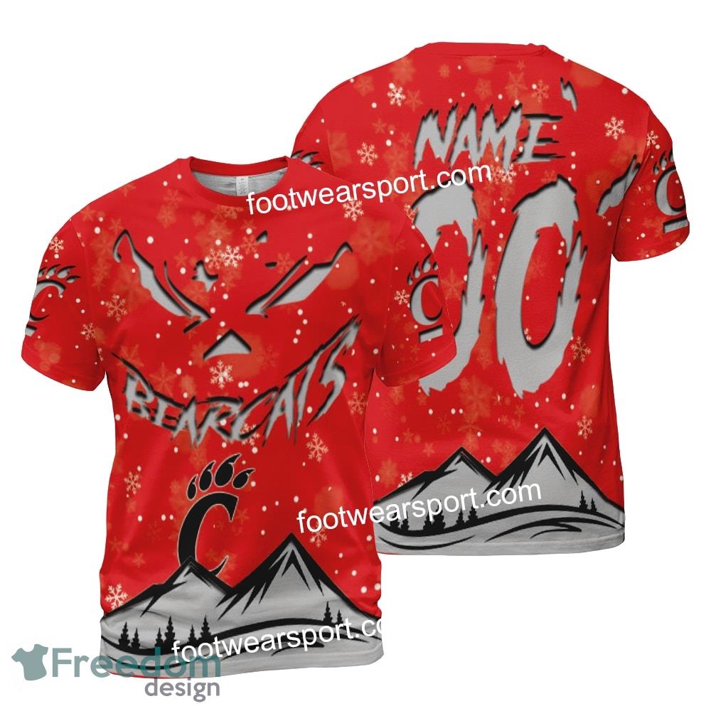 Custom Number And Name Cincinnati Bearcats Grinch Face 3D Hoodie, 3D Tshirt, Sweater AOP For Fans image Custom Number And Name Cincinnati Bearcats Grinch Face 3D Hoodie, 3D Tshirt, Sweater AOP For Fans - NCAA Cincinnati Bearcats Grinch Face 3D Hoodie, 3D Tshirt, Sweater AOP Custom Number And Name Photo 2