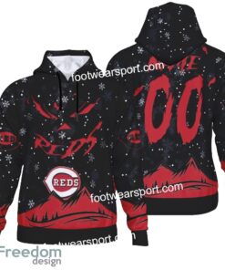 Custom Number And Name Cincinnati Reds Grinch Face 3D Hoodie, 3D Tshirt, Sweater AOP Gift Holidays