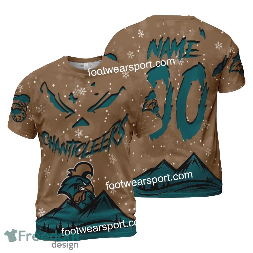 Custom Number And Name Coastal Carolina Chanticleers Grinch Face 3D Hoodie, 3D Tshirt, Sweater AOP For Adult image Custom Number And Name Coastal Carolina Chanticleers Grinch Face 3D Hoodie, 3D Tshirt, Sweater AOP For Adult - NCAA Coastal Carolina Chanticleers Grinch Face 3D Hoodie, 3D Tshirt, Sweater AOP Custom Number And Name Photo 2