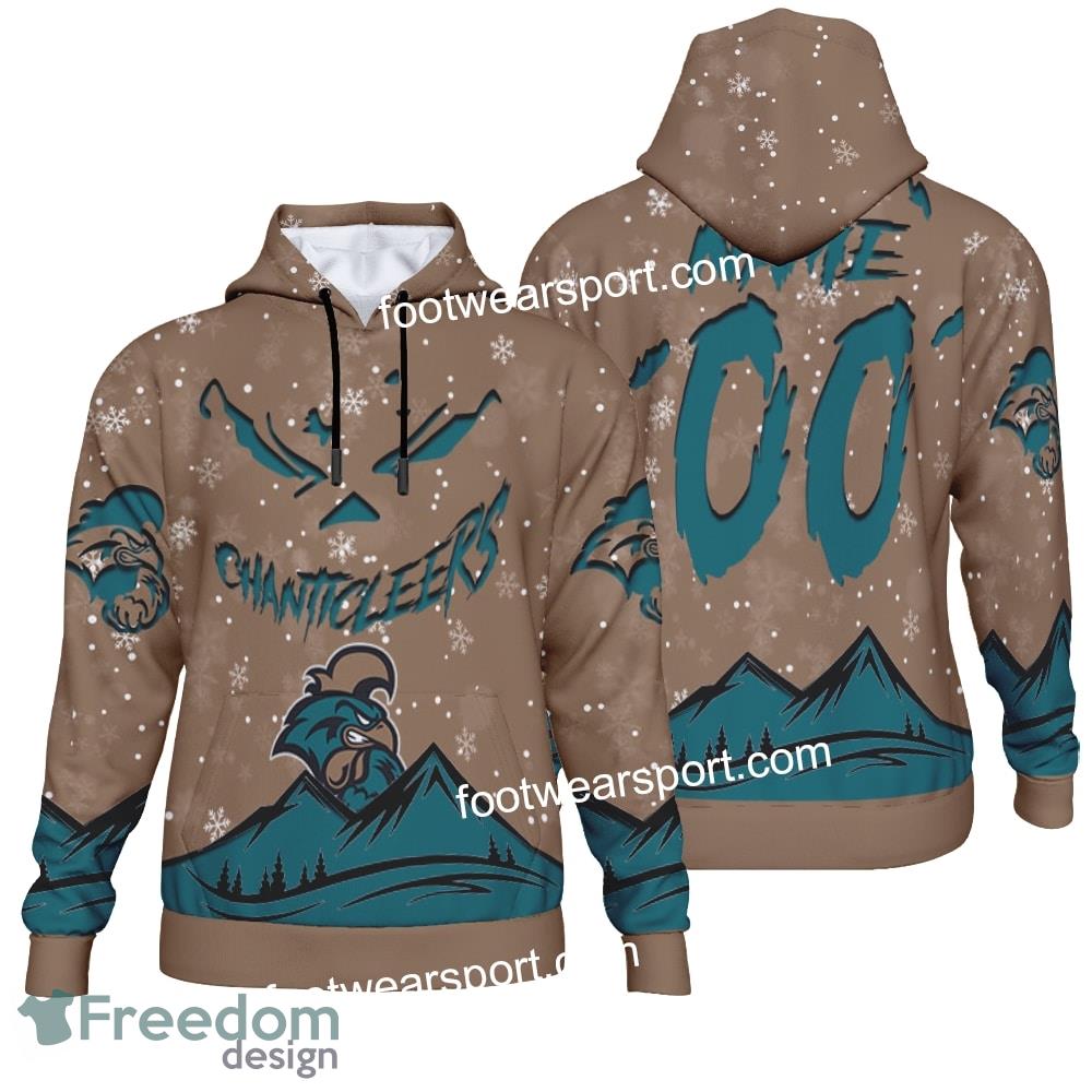 Custom Number And Name Coastal Carolina Chanticleers Grinch Face 3D Hoodie, 3D Tshirt, Sweater AOP For Adult image Custom Number And Name Coastal Carolina Chanticleers Grinch Face 3D Hoodie, 3D Tshirt, Sweater AOP For Adult - NCAA Coastal Carolina Chanticleers Grinch Face 3D Hoodie, 3D Tshirt, Sweater AOP Custom Number And Name Photo 1