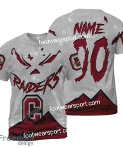 Custom Number And Name Colgate Raiders Grinch Face 3D Hoodie, 3D Tshirt, Sweater AOP For Men, Women - NCAA2 Colgate Raiders Grinch Face 3D Hoodie, 3D Tshirt, Sweater AOP Custom Number And Name Photo 2