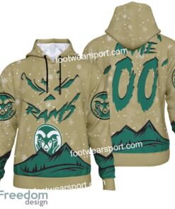 Custom Number And Name Colorado State Rams Grinch Face 3D Hoodie, 3D Tshirt, Sweater AOP For Fans Custom Number And Name Colorado State Rams Grinch Face 3D Hoodie, 3D Tshirt, Sweater AOP For Fans