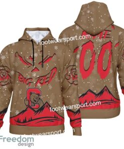 Custom Number And Name Cornell Big Red Grinch Face 3D Hoodie, 3D Tshirt, Sweater AOP For Fans Custom Number And Name Cornell Big Red Grinch Face 3D Hoodie, 3D Tshirt, Sweater AOP For Fans