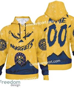 Custom Number And Name Denver Nuggets Grinch Face 3D Hoodie, 3D Tshirt, Sweater AOP For Adult Custom Number And Name Denver Nuggets Grinch Face 3D Hoodie, 3D Tshirt, Sweater AOP For Adult