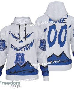 Custom Number And Name Everton Grinch Face 3D Hoodie, 3D Tshirt, Sweater AOP For Fans Custom Number And Name Everton Grinch Face 3D Hoodie, 3D Tshirt, Sweater AOP For Fans