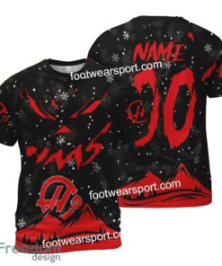 Custom Number And Name F1 Racing MoneyGram Haas F1 Team Grinch Face 3D Hoodie, 3D Tshirt, Sweater AOP For Fans - F1 Racing MoneyGram Haas F1 Team Grinch Face 3D Hoodie, 3D Tshirt, Sweater AOP Custom Number And Name Photo 2