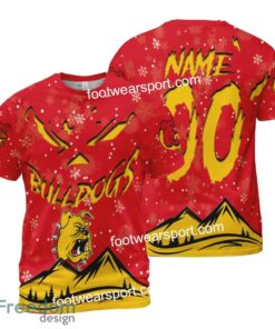 Custom Number And Name Ferris State Bulldogs Grinch Face 3D Hoodie, 3D Tshirt, Sweater AOP Gift Holidays - NCAA2 Ferris State Bulldogs Grinch Face 3D Hoodie, 3D Tshirt, Sweater AOP Custom Number And Name Photo 2
