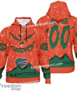 Custom Number And Name Florida Gators Grinch Face 3D Hoodie, 3D Tshirt, Sweater AOP Gift Holidays Custom Number And Name Florida Gators Grinch Face 3D Hoodie, 3D Tshirt, Sweater AOP Gift Holidays