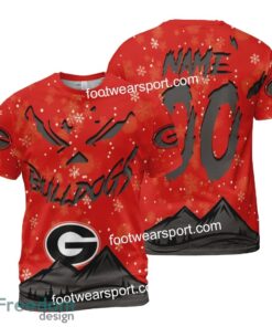Custom Number And Name Georgia Bulldogs Grinch Face 3D Hoodie, 3D Tshirt, Sweater AOP For Fans - NCAA Georgia Bulldogs Grinch Face 3D Hoodie, 3D Tshirt, Sweater AOP Custom Number And Name Photo 2