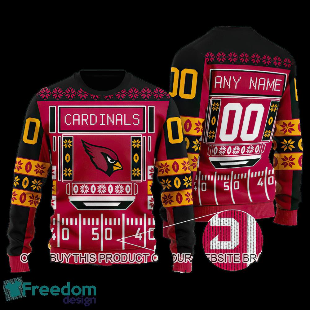 Custom Number And Name NFL Arizona Cardinals Christmas Knitted Christmas Sweater Gift For Adult image Custom Number And Name NFL Arizona Cardinals Christmas Knitted Christmas Sweater Gift For Adult - Custom Number And Name NFL Arizona Cardinals Christmas Knitted Christmas Sweater Gift For Adult