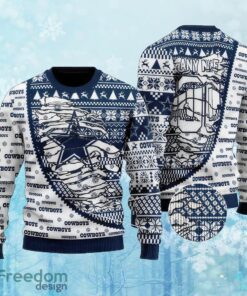 Custom Number And Name NFL Dallas Cowboys Christmas Knitted Xmas Sweater Gift Holidays