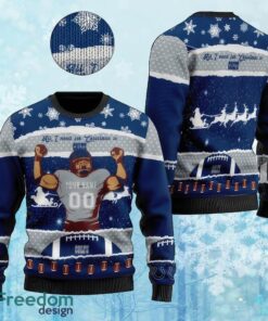 Custom Number And Name NFL Indianapolis Colts Christmas Ugly Christmas Sweater Gift For Adult