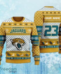 Custom Number And Name NFL Jacksonville Jaguars Christmas Knitted Sweater Gift For Christmas