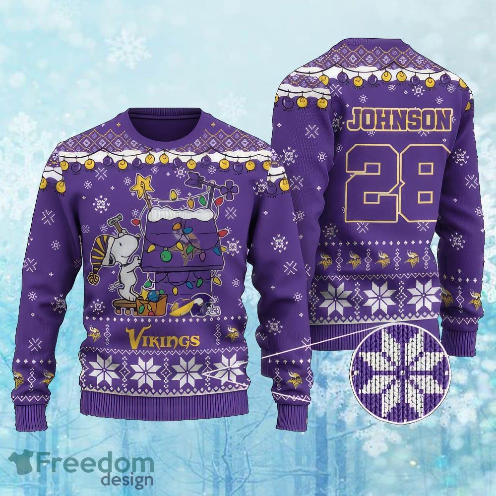 Custom Number And Name NFL Minnesota Vikings Christmas Ugly Christmas 3D Sweater Gift For Men And Women image Custom Number And Name NFL Minnesota Vikings Christmas Ugly Christmas 3D Sweater Gift For Men And Women - Custom Number And Name NFL Minnesota Vikings Christmas Ugly Christmas 3D Sweater Gift For Men And Women