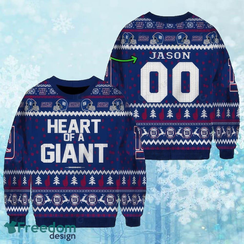 Custom Number And Name NFL New York Giants Christmas Knitted Sweater Gift For Christmas image Custom Number And Name NFL New York Giants Christmas Knitted Sweater Gift For Christmas - Custom Number And Name NFL New York Giants Christmas Knitted Sweater Gift For Christmas