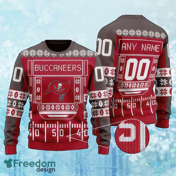Custom Number And Name NFL Tampa Bay Buccaneers Christmas Knitted Christmas Sweater Gift For Adult image Custom Number And Name NFL Tampa Bay Buccaneers Christmas Knitted Christmas Sweater Gift For Adult - Custom Number And Name NFL Tampa Bay Buccaneers Christmas Knitted Christmas Sweater Gift For Adult
