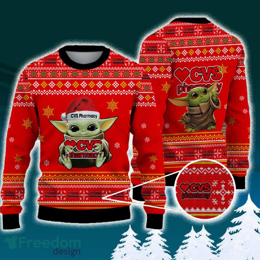 Cvs Pharmacy Baby Yoda Santa Hat Funny Brands Logo 3D Sweater For Men Women Fans Gift Christmas image Cvs Pharmacy Baby Yoda Santa Hat Funny Brands Logo 3D Sweater For Men Women Fans Gift Christmas - Cvs Pharmacy Baby Yoda Santa Hat Funny Brands Logo 3D Sweater For Men Women Fans Gift Christmas