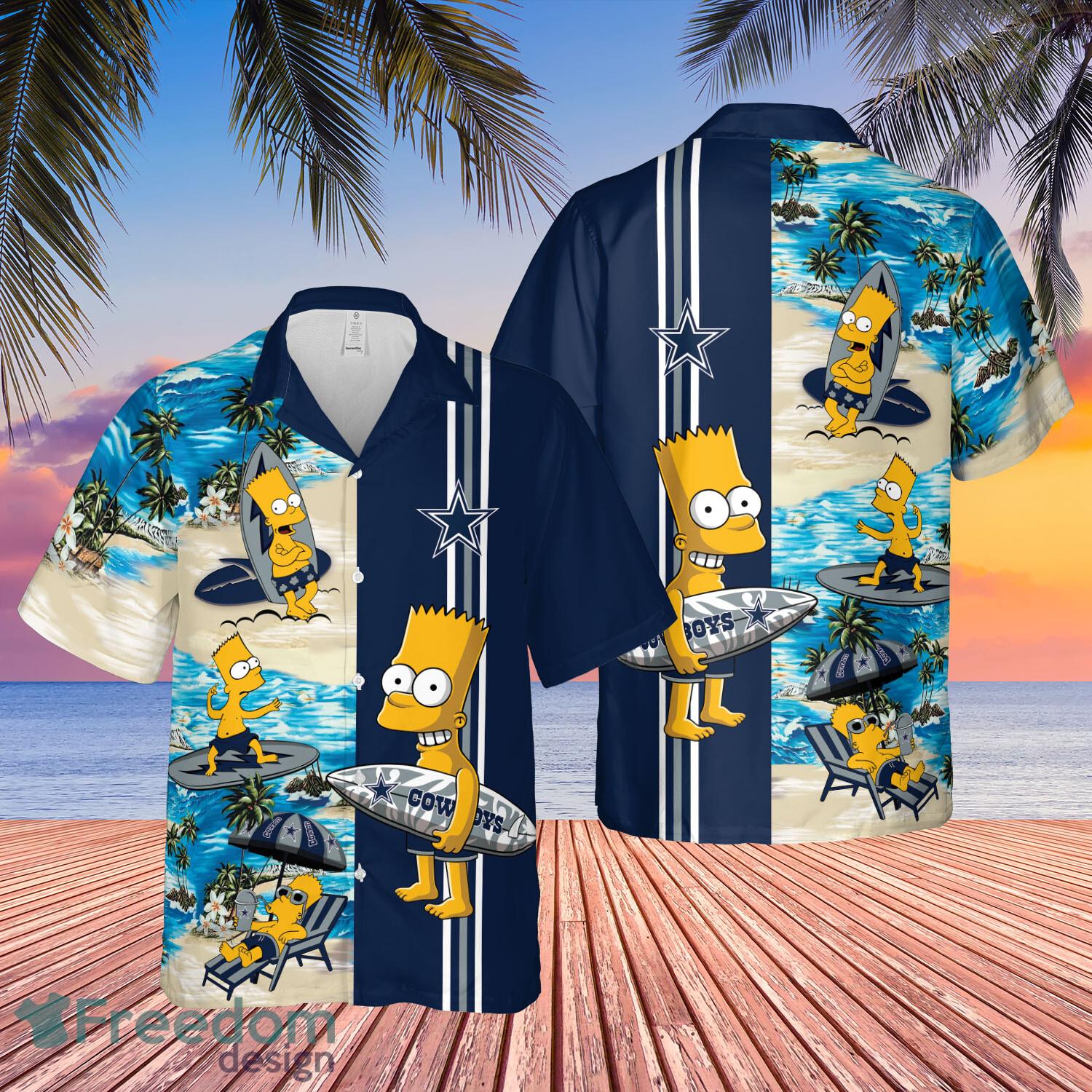 Dallas Cowboys Bart Simpson Hawaiian Shirt Funny For Men Women Fans image Dallas Cowboys Bart Simpson Hawaiian Shirt Funny For Men Women Fans - Dallas Cowboys Bart Simpson Hawaiian Shirt Funny For Men Women Fans