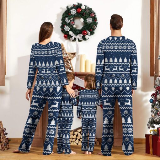 Dallas Cowboys Custom Name Christmas Reindeer Pajamas Set Christmas Gifts For Family Pajamas Gift Product Photo 2