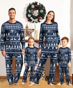 Dallas Cowboys Custom Name Christmas Reindeer Pajamas Set Christmas Gifts For Family Pajamas Gift