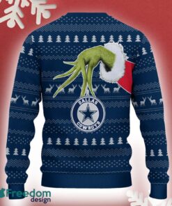 Dallas Cowboys Grinch Driving Funny 3D Ugly Christmas Sweater For Men Women - Dallas Cowboys Christmas Sweater Grinch Driving Photo 3