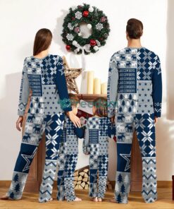 Dallas Cowboys Pajamas Set Christmas snowflake pattern Cute Pajamas For Family Christmas Gift Ideas Custom Name Product Photo 2