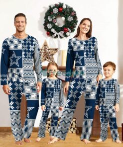 Dallas Cowboys Pajamas Set Christmas snowflake pattern Cute Pajamas For Family Christmas Gift Ideas Custom Name