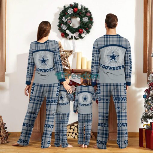 Dallas Cowboys Pajamas Set Gift For Family Custom Name Football Team Christmas Holiday Gift Product Photo 2