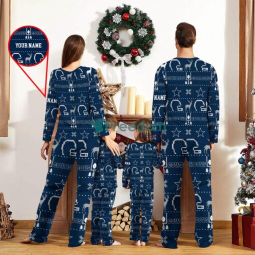 Dallas Cowboys Sport Team Logo Pajamas Set Family Christmas Gift Custom Name Special Gift Product Photo 2