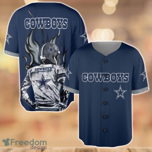 Dallas Cowboys Wave Player Baseball Jersey Shirt For Team Product Photo 1