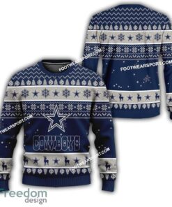 Dallas Cowboys Xmas Pattern Ugly Christmas Sweater For Fans