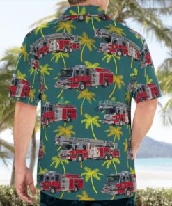 Delray Beach Fire Rescue Delray Beach, Florida Hawaiian Shirt Product Photo 2