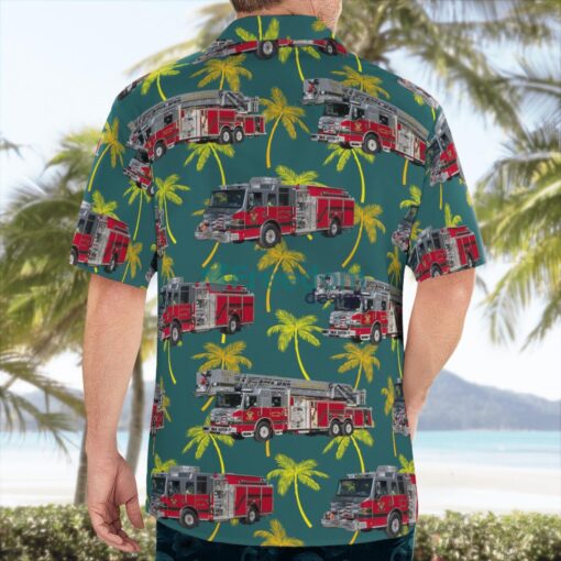 Delray Beach Fire Rescue Delray Beach, Florida Hawaiian Shirt Product Photo 2