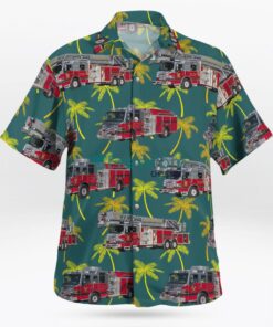 Delray Beach Fire Rescue Delray Beach, Florida Hawaiian Shirt Product Photo 3