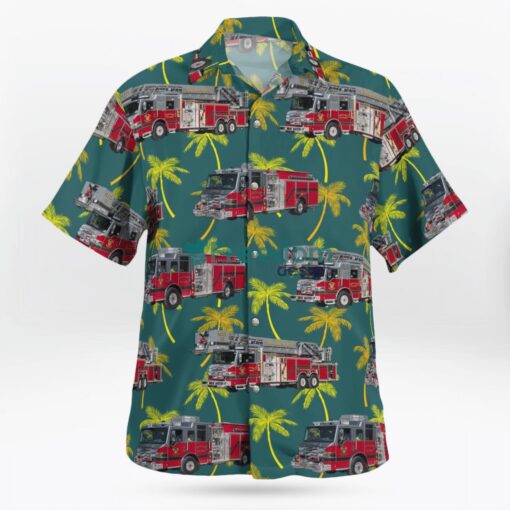 Delray Beach Fire Rescue Delray Beach, Florida Hawaiian Shirt Product Photo 3