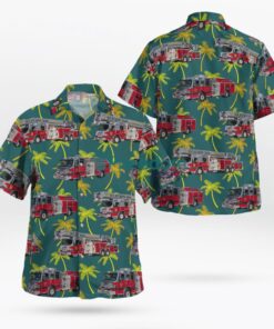 Delray Beach Fire Rescue Delray Beach, Florida Hawaiian Shirt Product Photo 1